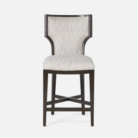 Made Goods Carleen Wingback Counter Stool in Arno Fabric