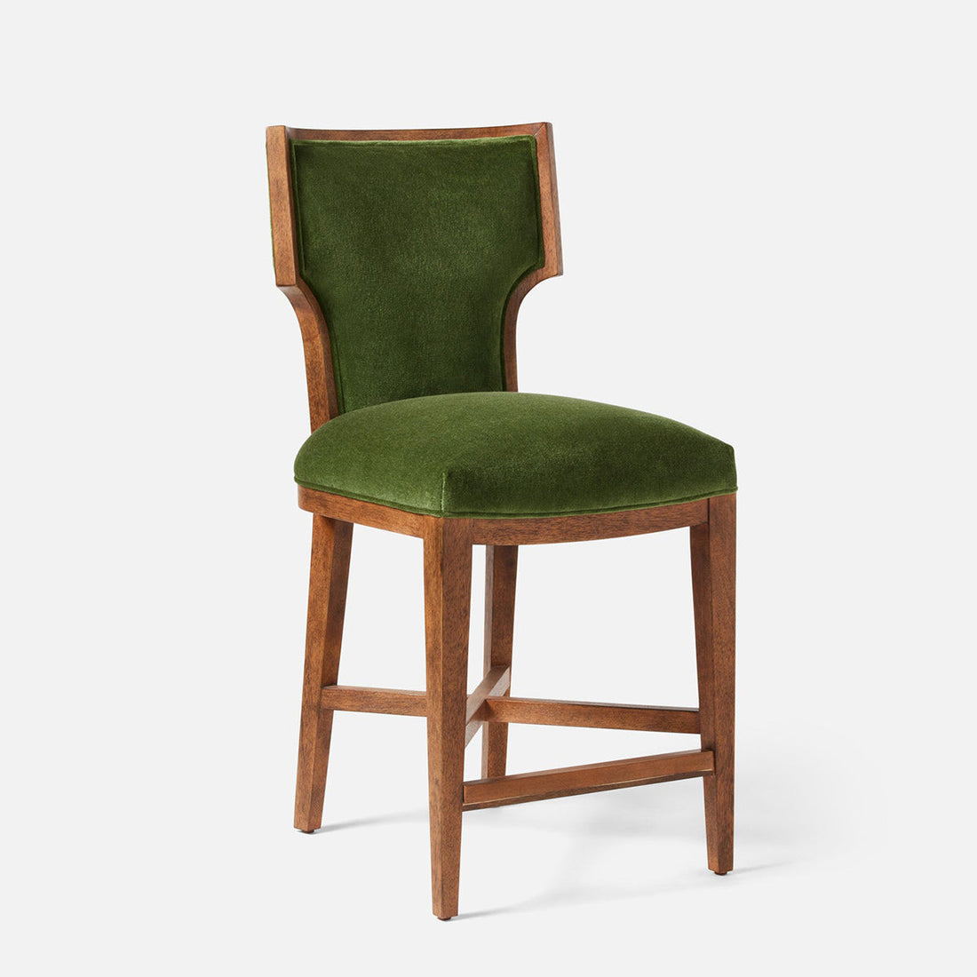 Made Goods Carleen Wingback Counter Stool in Liard Cotton Velvet