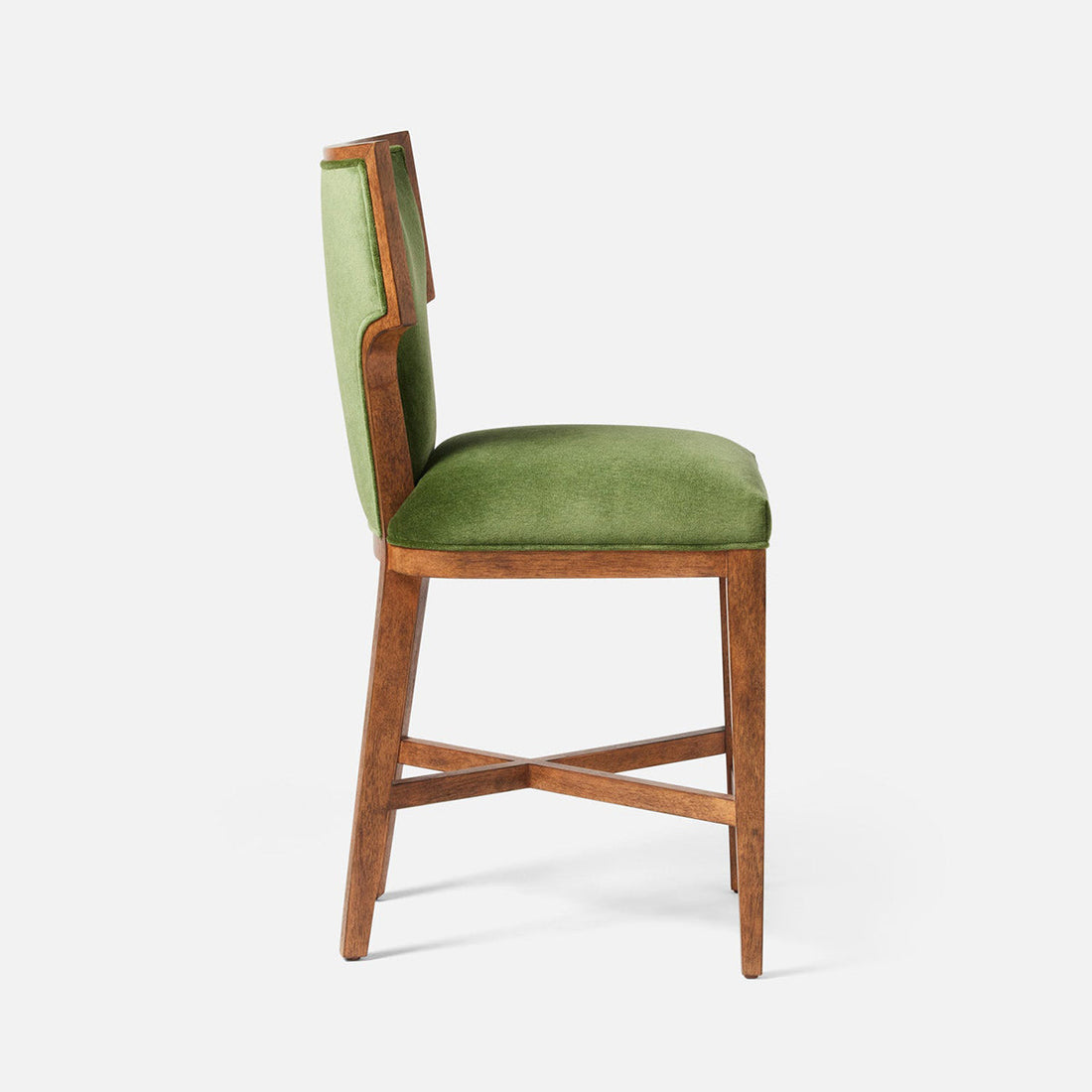 Made Goods Carleen Wingback Counter Stool in Arno Fabric