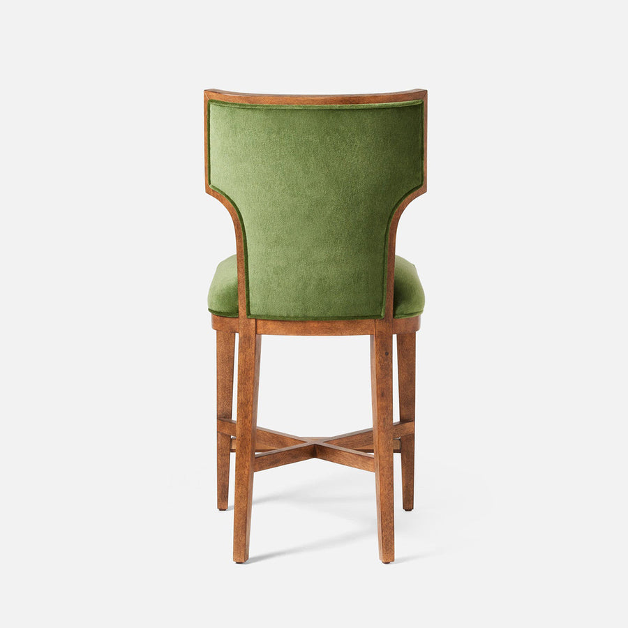 Made Goods Carleen Wingback Counter Stool in Arno Fabric