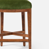 Made Goods Carleen Wingback Counter Stool in Arno Fabric