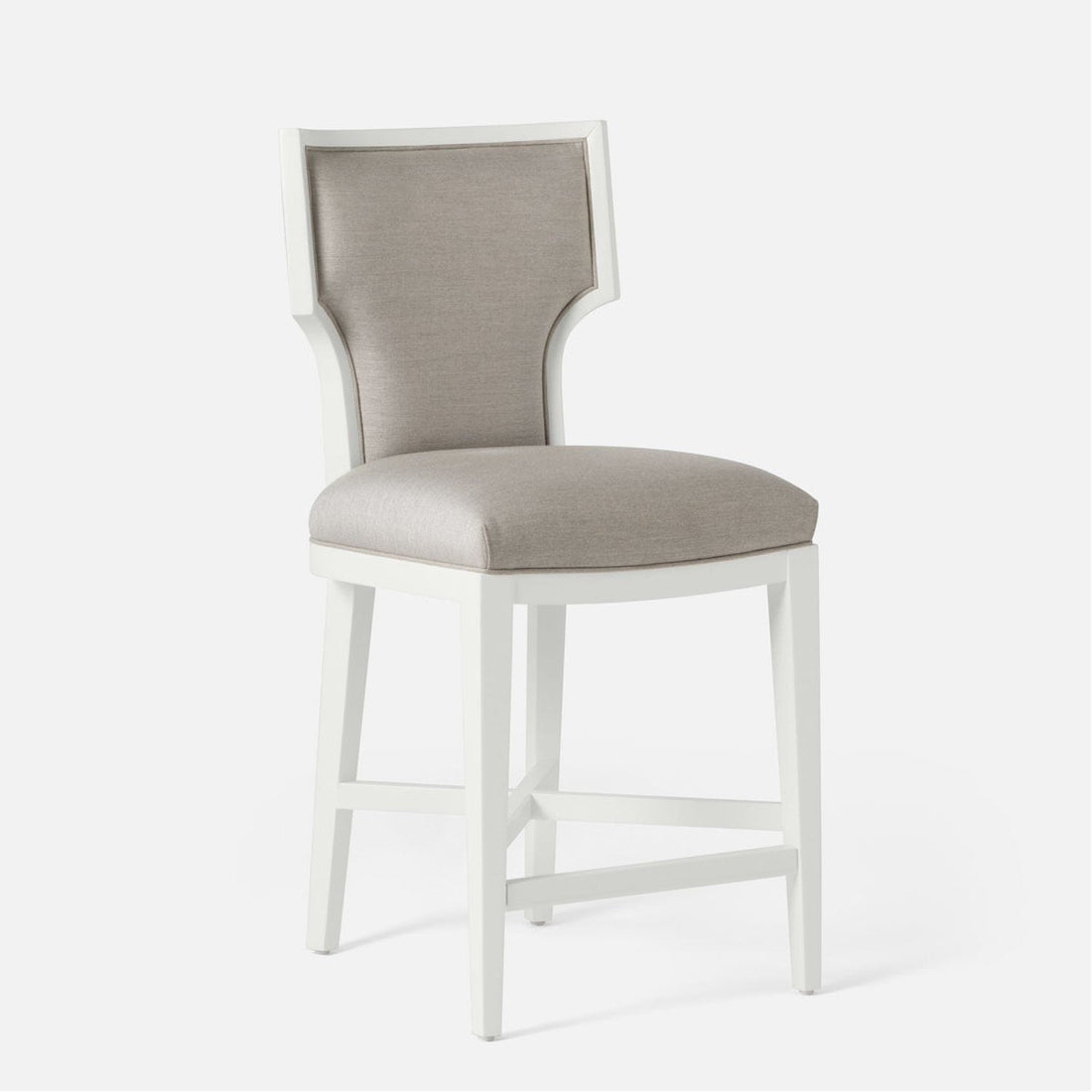 Made Goods Carleen Wingback Counter Stool in Arno Fabric