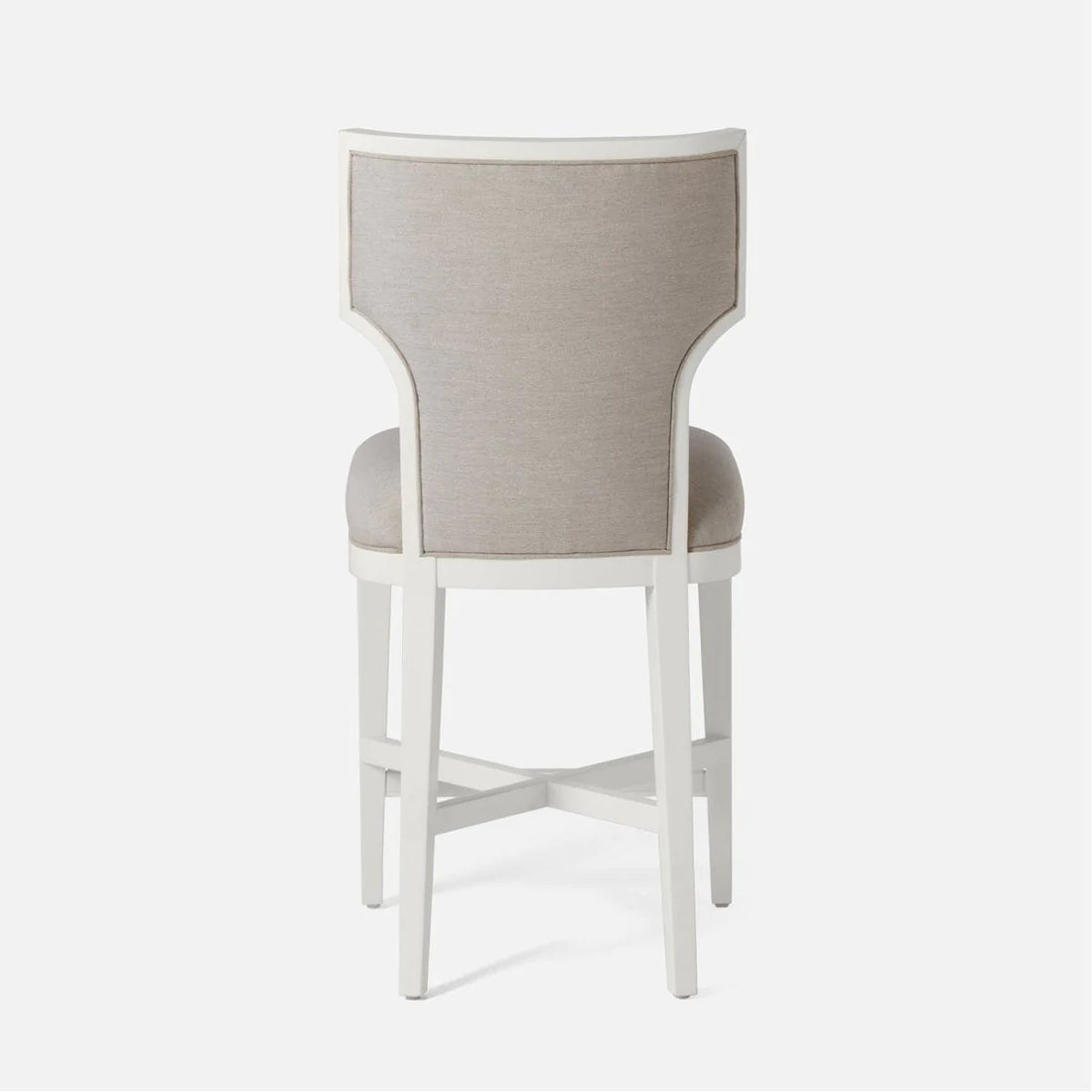 Made Goods Carleen Wingback Counter Stool in Humboldt Cotton Jute