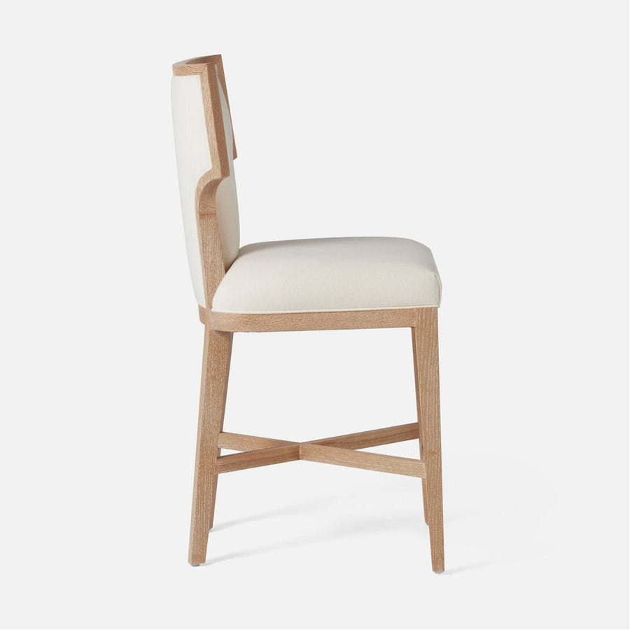 Made Goods Carleen Wingback Counter Stool in Weser Fabric