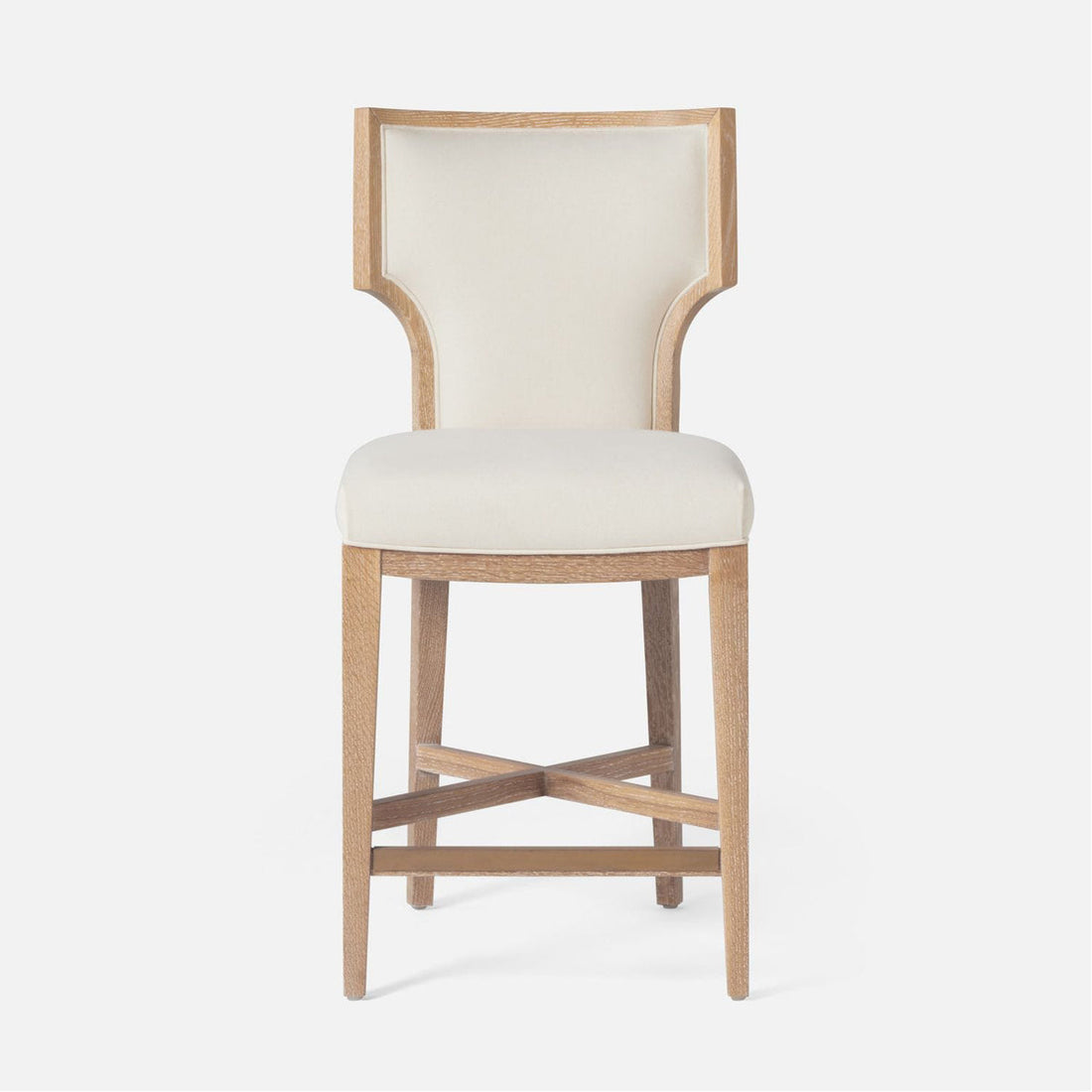 Made Goods Carleen Wingback Counter Stool in Clyde Fabric