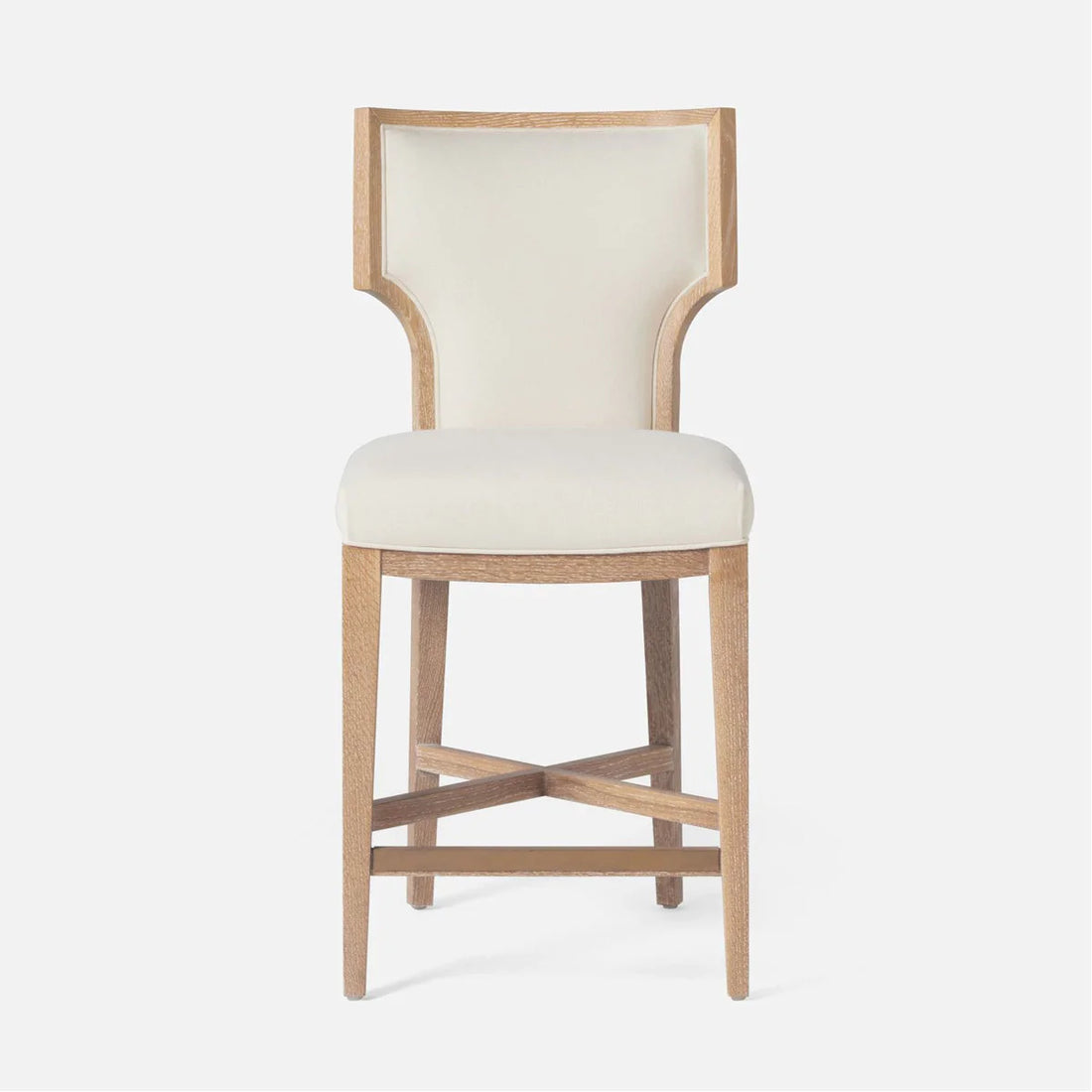 Made Goods Carleen Wingback Counter Stool in Havel Velvet