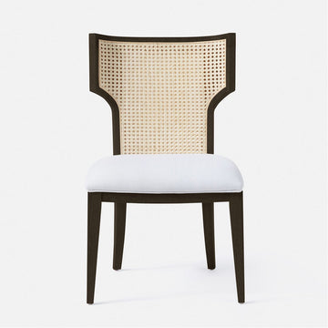 Made Goods Carleen Wingback Cane Dining Chair in Humboldt Cotton Jute