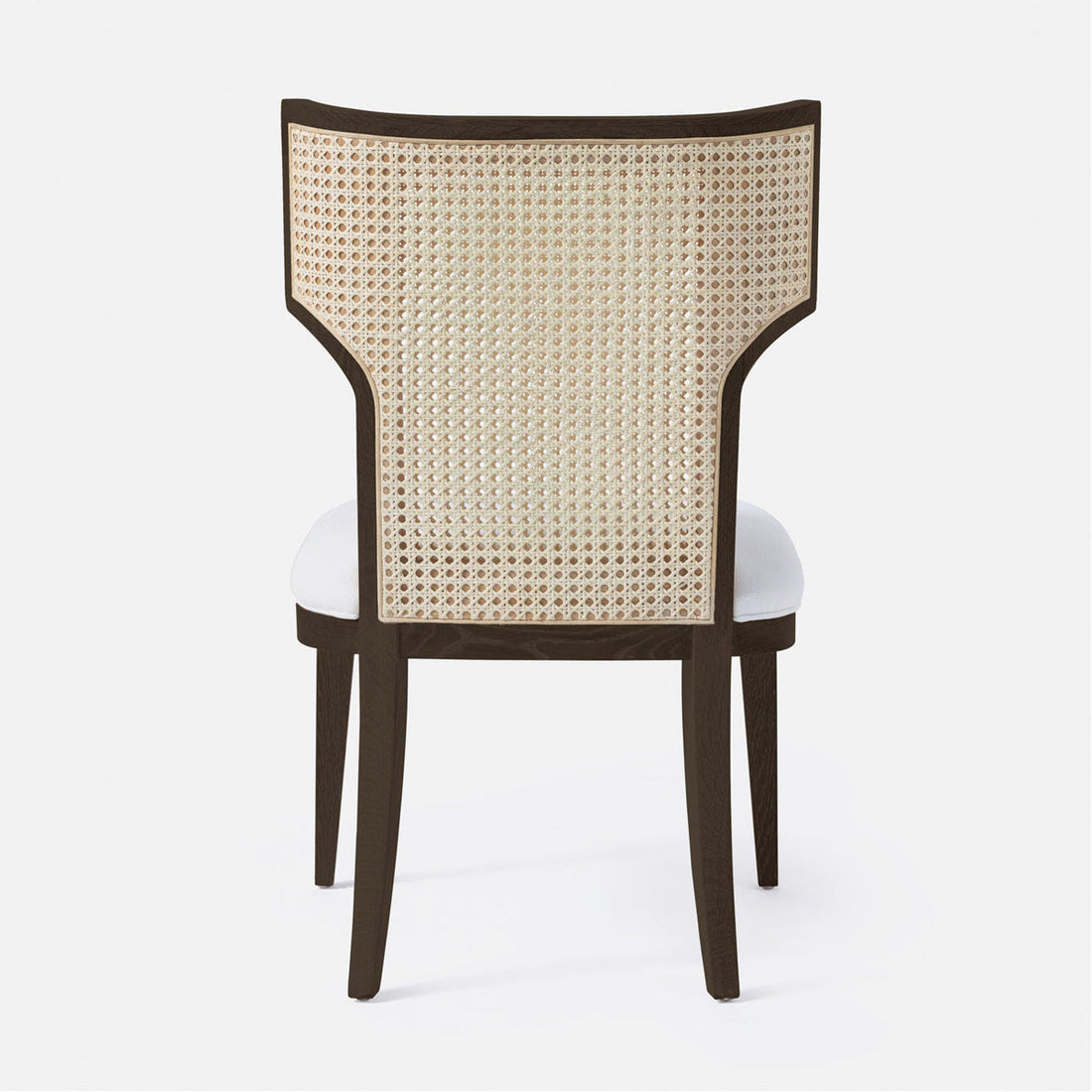 Made Goods Carleen Wingback Cane Dining Chair in Aras Mohair