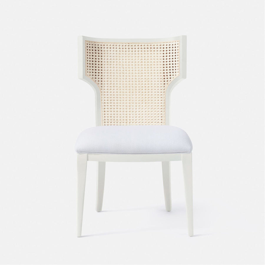 Made Goods Carleen Wingback Cane Dining Chair in Humboldt Cotton Jute