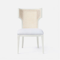 Made Goods Carleen Wingback Cane Dining Chair in Clyde Fabric