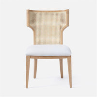 Made Goods Carleen Wingback Cane Dining Chair in Pagua Fabric