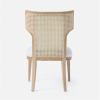 Made Goods Carleen Wingback Cane Dining Chair in Arno Fabric