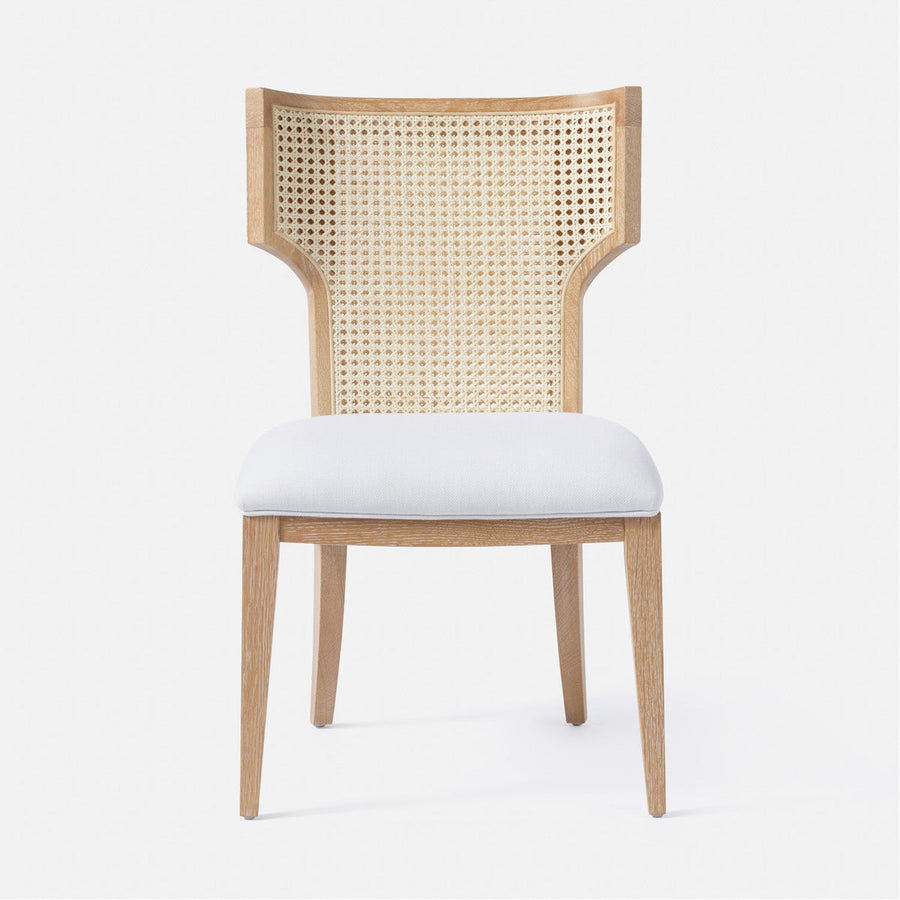 Made Goods Carleen Cane Wingback Dining Chair in Lambro Boucle