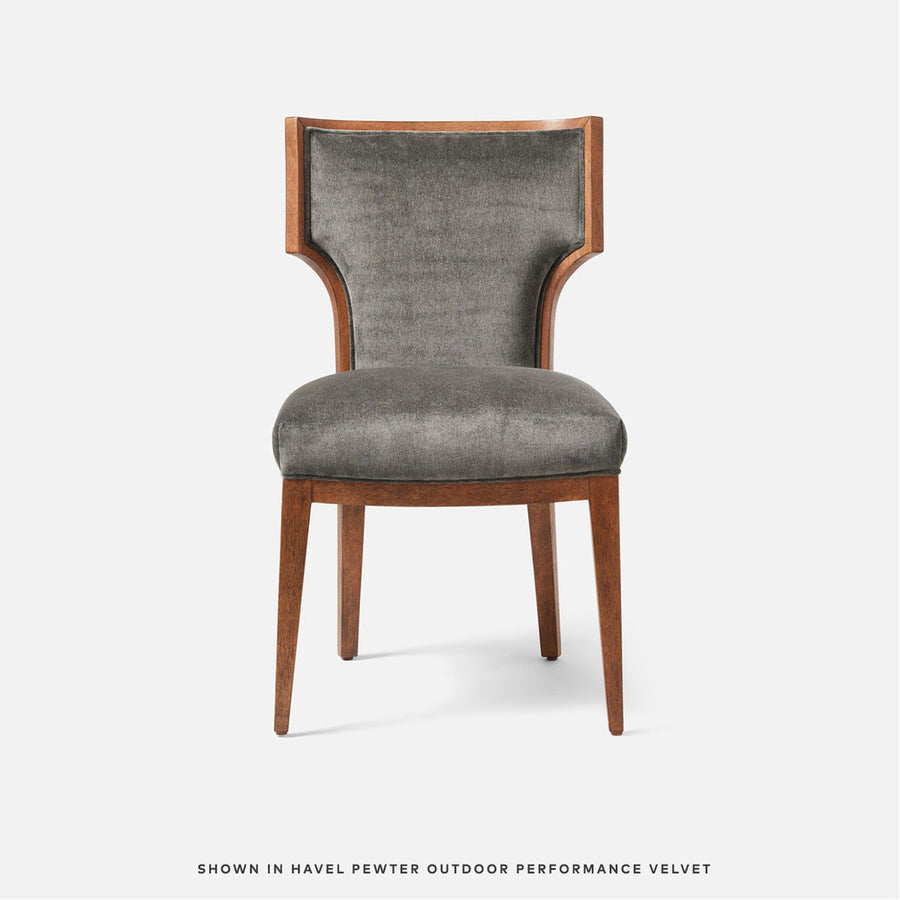 Made Goods Carleen Wingback Dining Chair in Colorado Leather