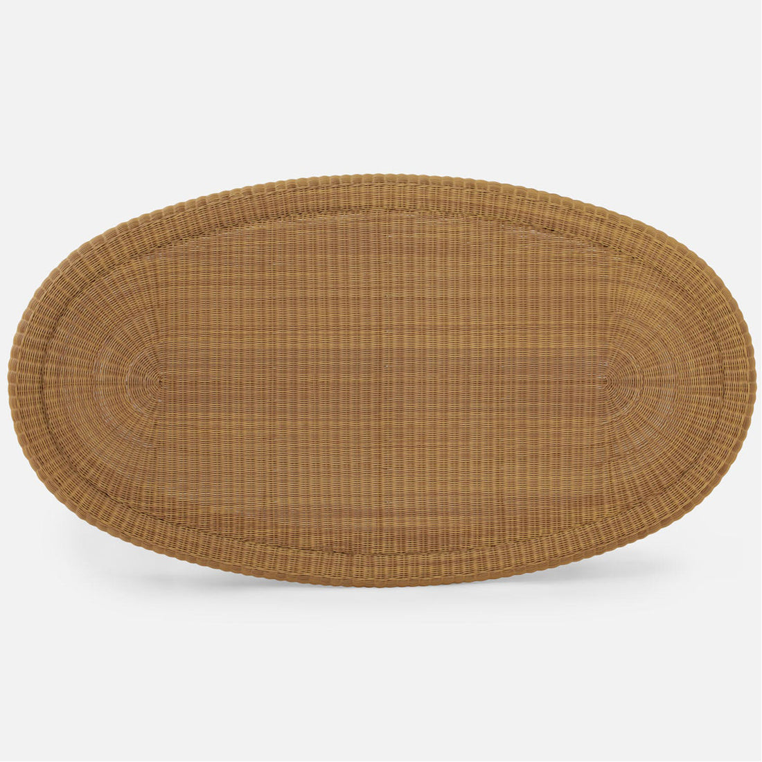 Made Goods Cecil Faux Wicker Oval Outdoor Coffee Table