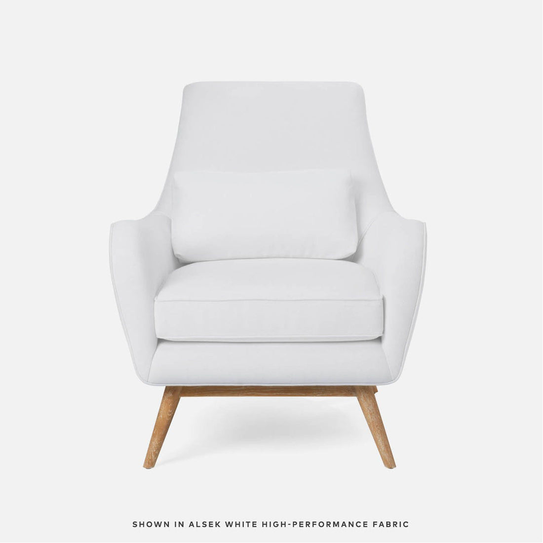 Made Goods Colten Lounge Chair in Cerused White Oak