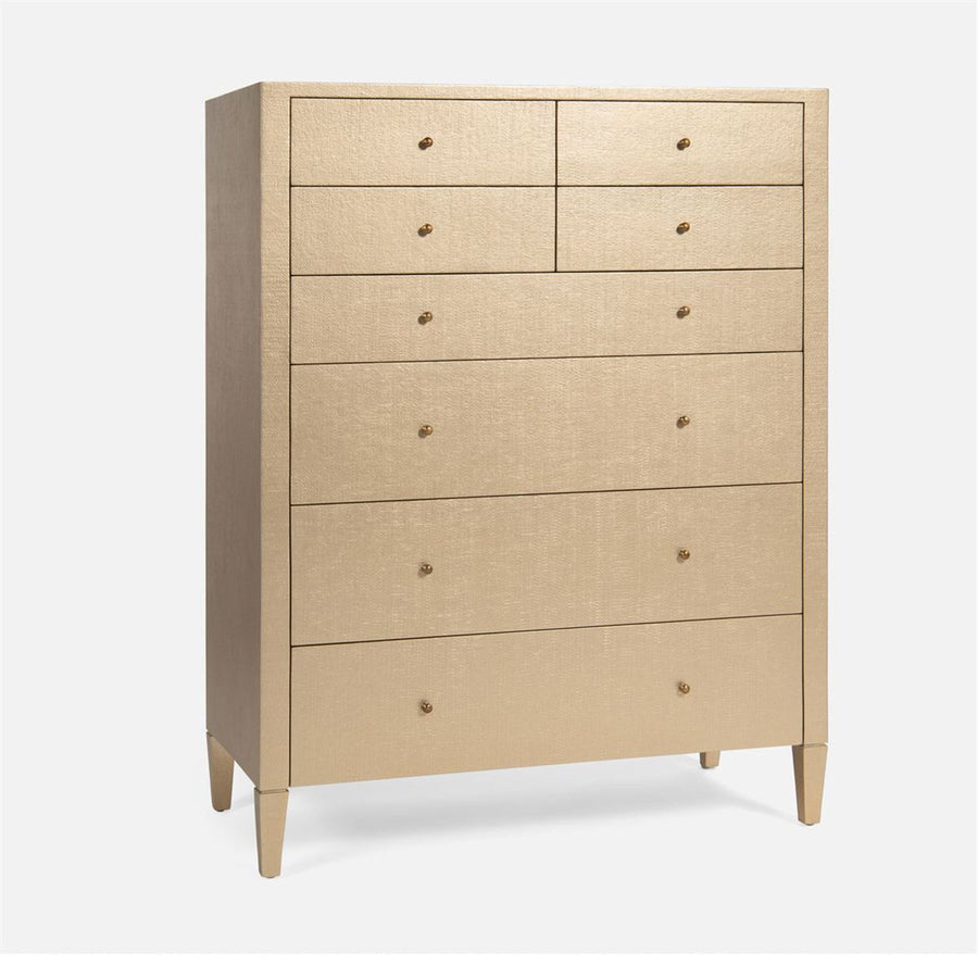 Made Goods Conrad Faux Raffia Tallboy Dresser