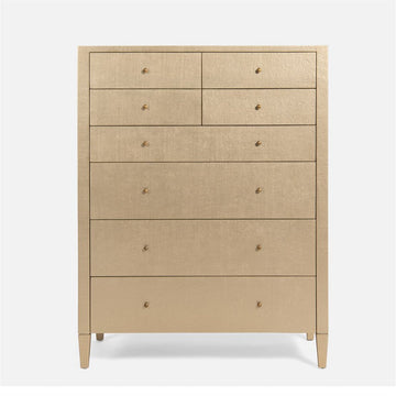 Made Goods Conrad Faux Raffia Tallboy Dresser