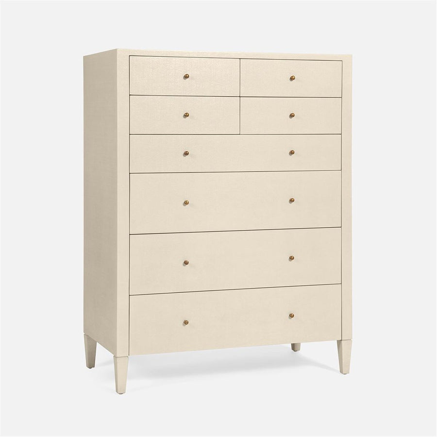 Made Goods Conrad Faux Raffia Tallboy Dresser