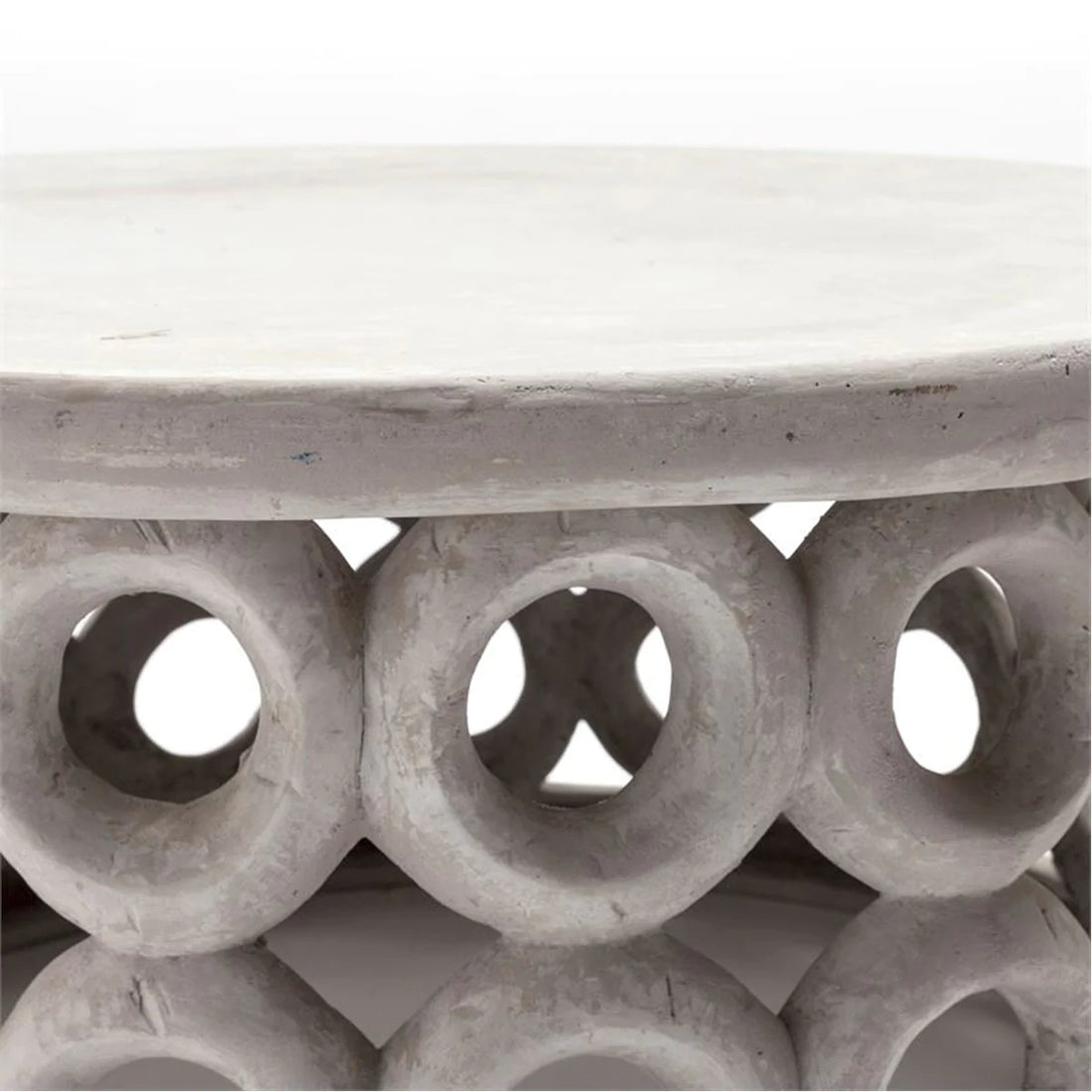 Made Goods Dagen Concrete Round Outdoor Side Table