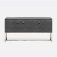 Made Goods Dallon Three-Door Narrow Realistic Faux Shagreen Buffet