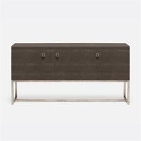 Made Goods Dallon Three-Door Narrow Realistic Faux Shagreen Buffet