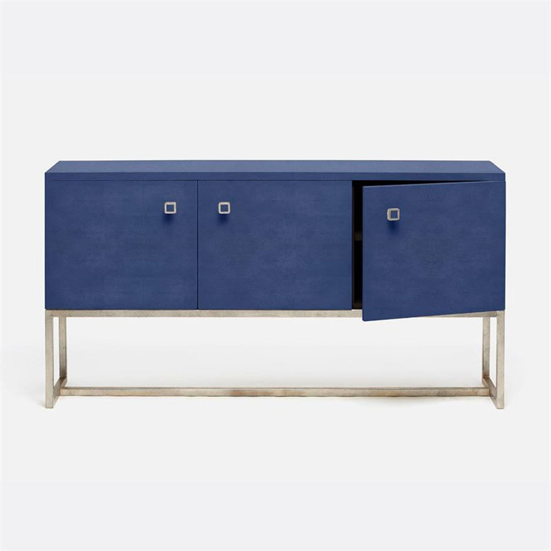 Made Goods Dallon Three-Door Narrow Realistic Faux Shagreen Buffet