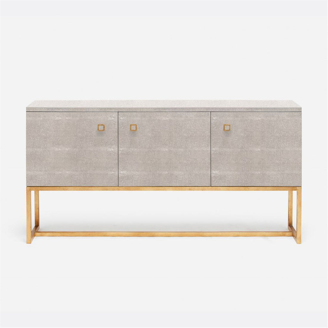 Made Goods Dallon Three-Door Narrow Realistic Faux Shagreen Buffet