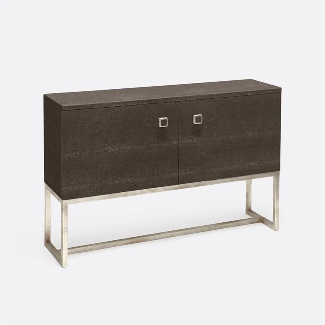 Made Goods Dallon Narrow Realistic Faux Shagreen 2-Door Buffet