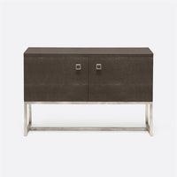 Made Goods Dallon Narrow Realistic Faux Shagreen 2-Door Buffet