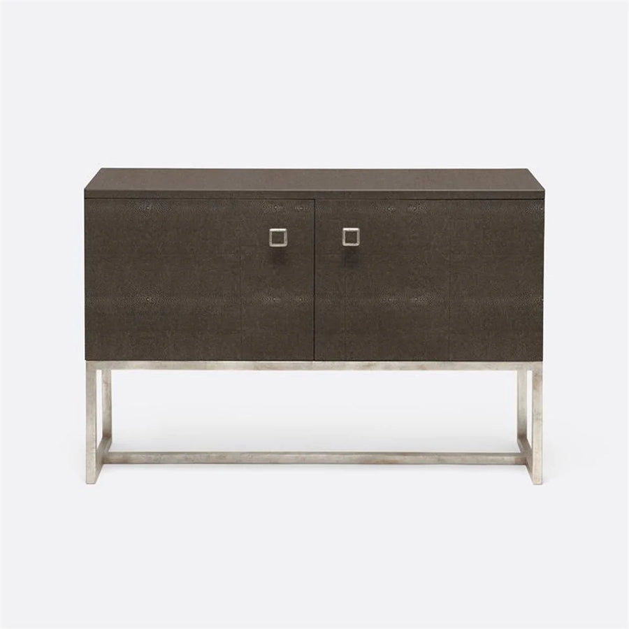 Made Goods Dallon Narrow Realistic Faux Shagreen 2-Door Buffet