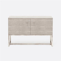 Made Goods Dallon Narrow Realistic Faux Shagreen 2-Door Buffet