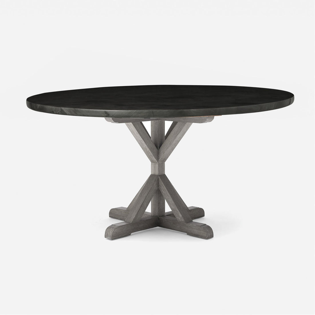 Made Goods Dane Round Dining Table in Faux Horn