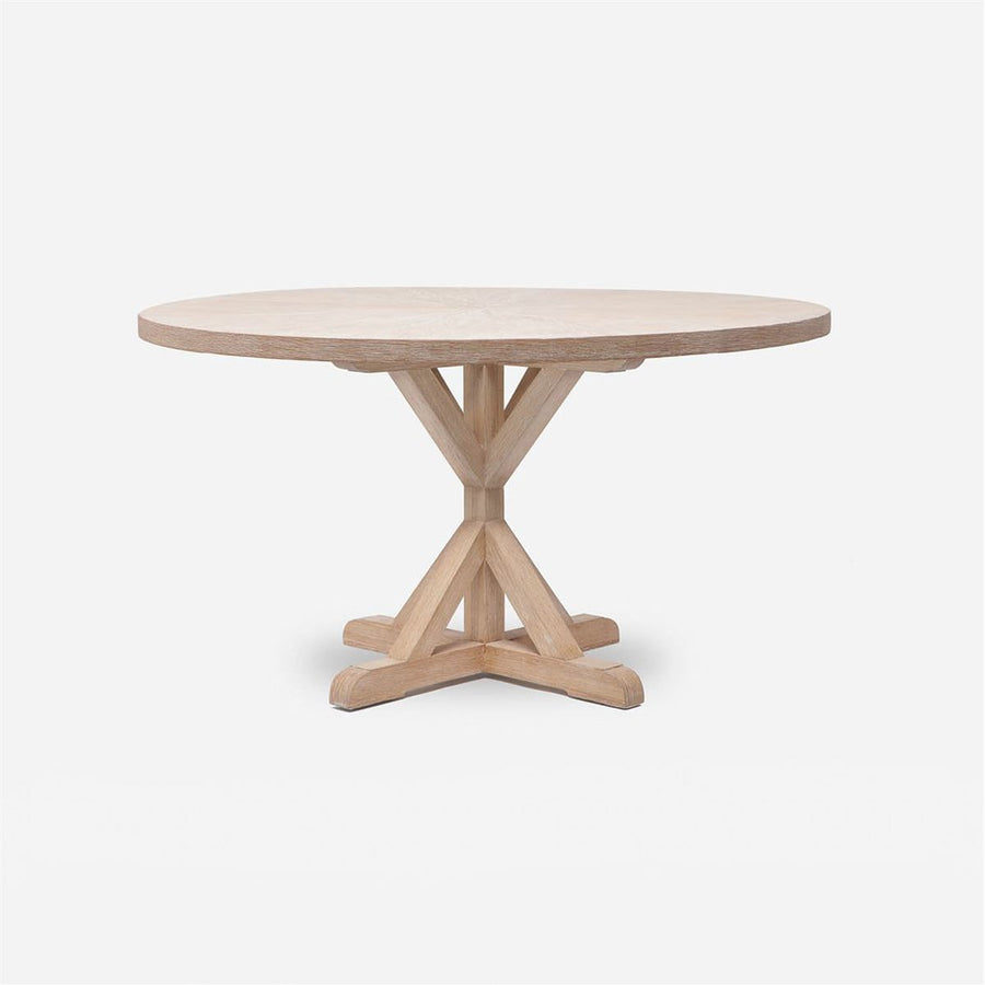 Made Goods Dane Round Farm Dining Table in Oak