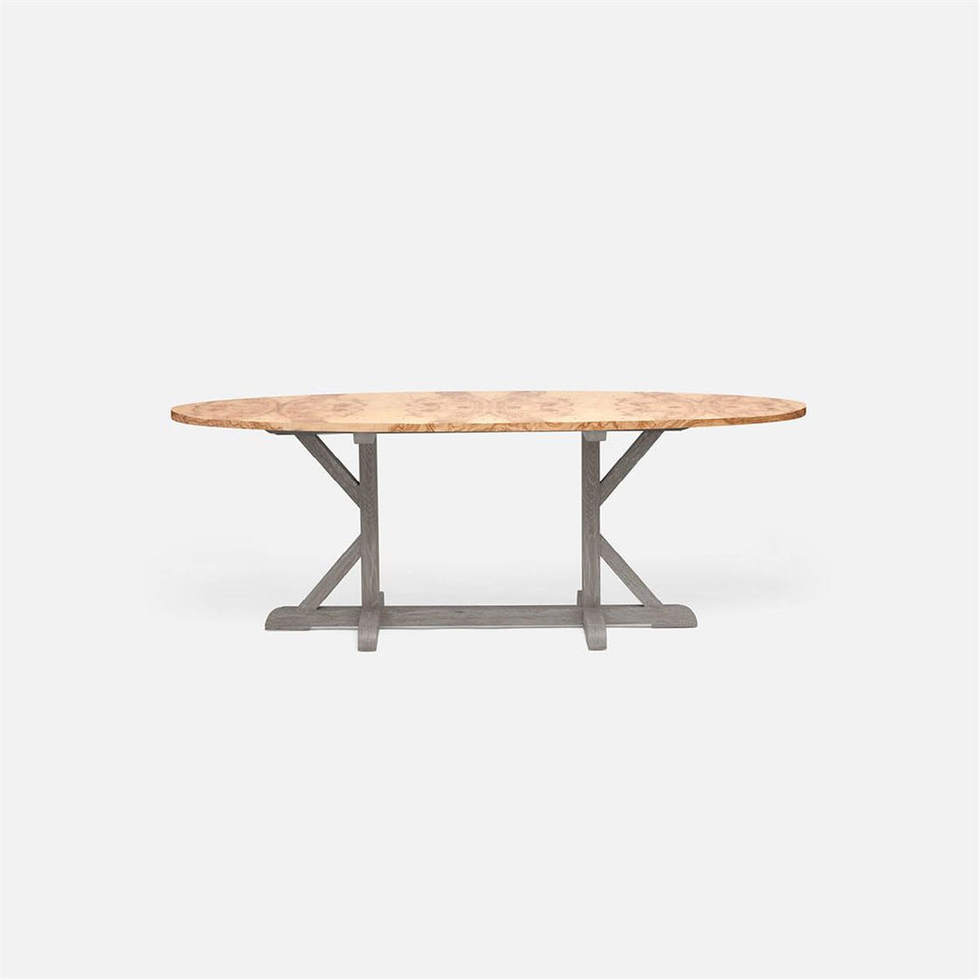 Made Goods Dane Oval Farm Dining Table in Veneer