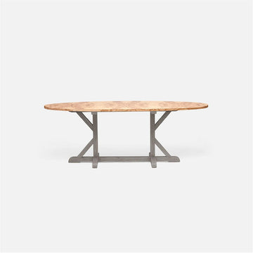 Made Goods Dane Oval Farm Dining Table in Veneer