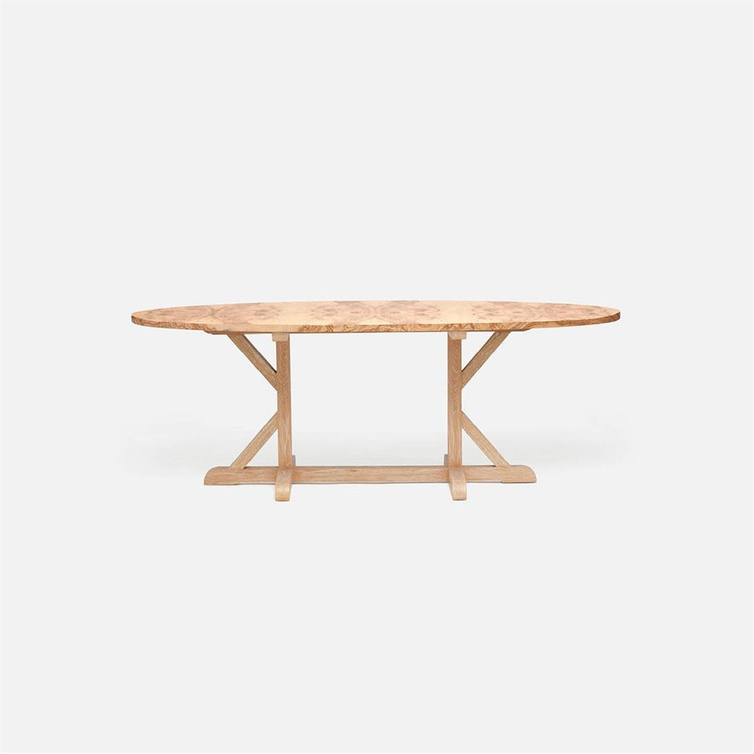 Made Goods Dane Oval Farm Dining Table in Veneer