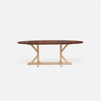 Made Goods Dane Oval Farm Dining Table in Veneer