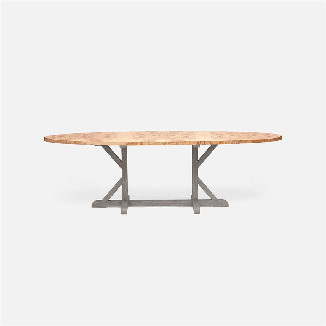 Made Goods Dane Oval Farm Dining Table in Veneer