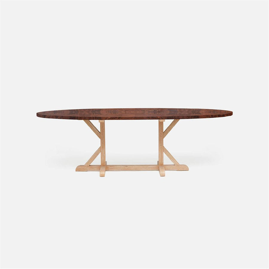 Made Goods Dane Oval Farm Dining Table in Veneer