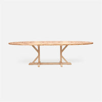 Made Goods Dane Oval Farm Dining Table in Veneer