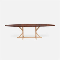 Made Goods Dane Oval Farm Dining Table in Veneer