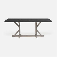 Made Goods Dane Rectangular Dining Table in Faux Horn