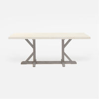 Made Goods Dane Rectangular Dining Table in Faux Horn