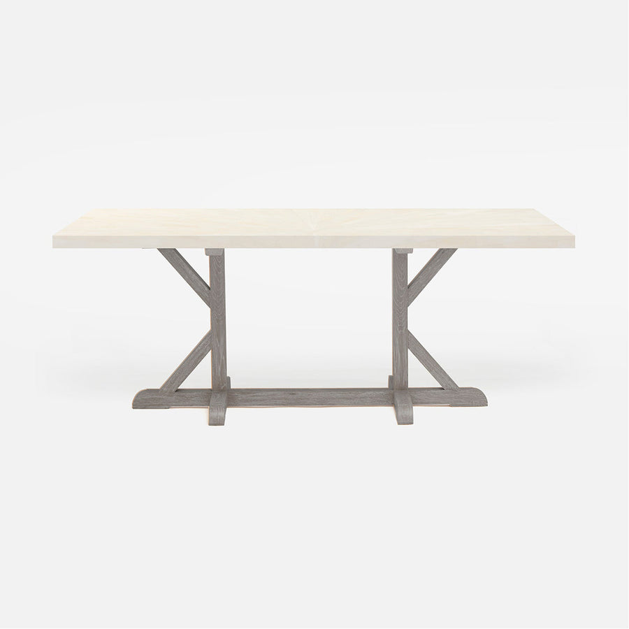 Made Goods Dane Rectangular Dining Table in Faux Horn