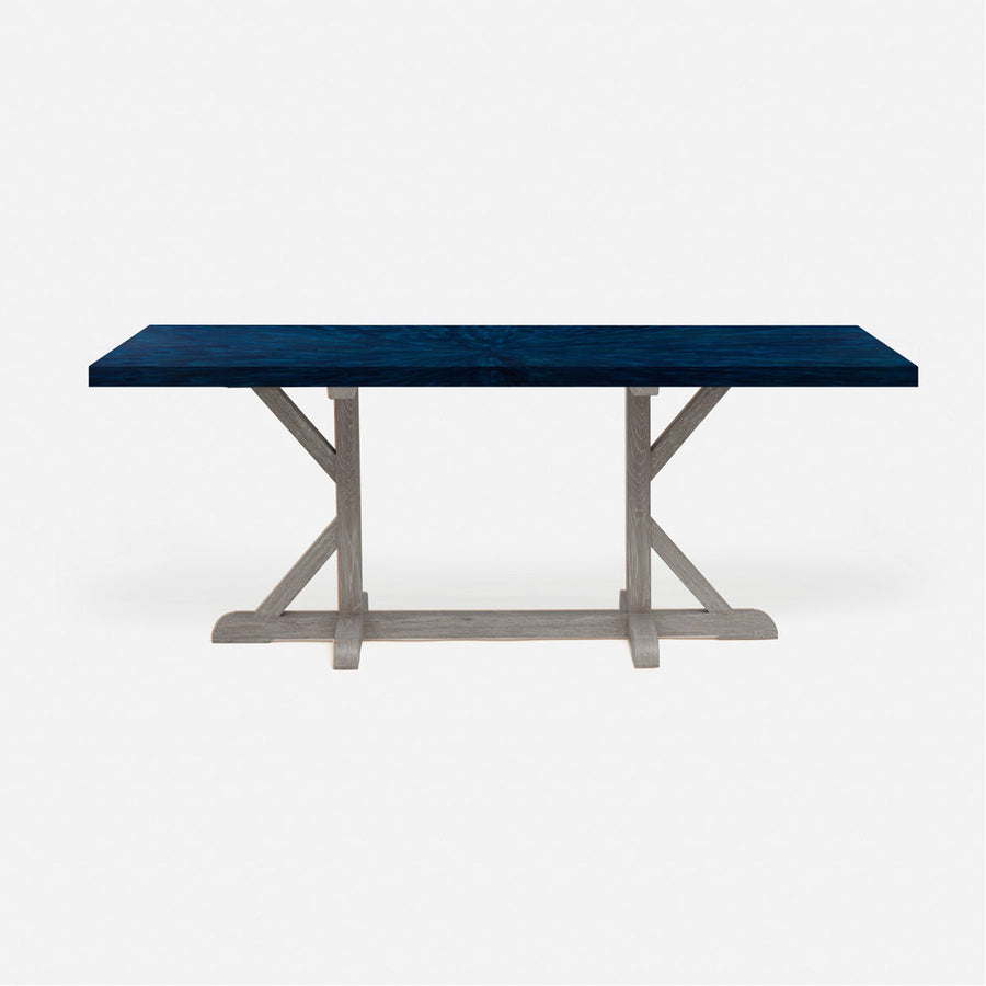 Made Goods Dane Rectangular Dining Table in Faux Horn