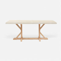 Made Goods Dane Rectangular Dining Table in Faux Horn