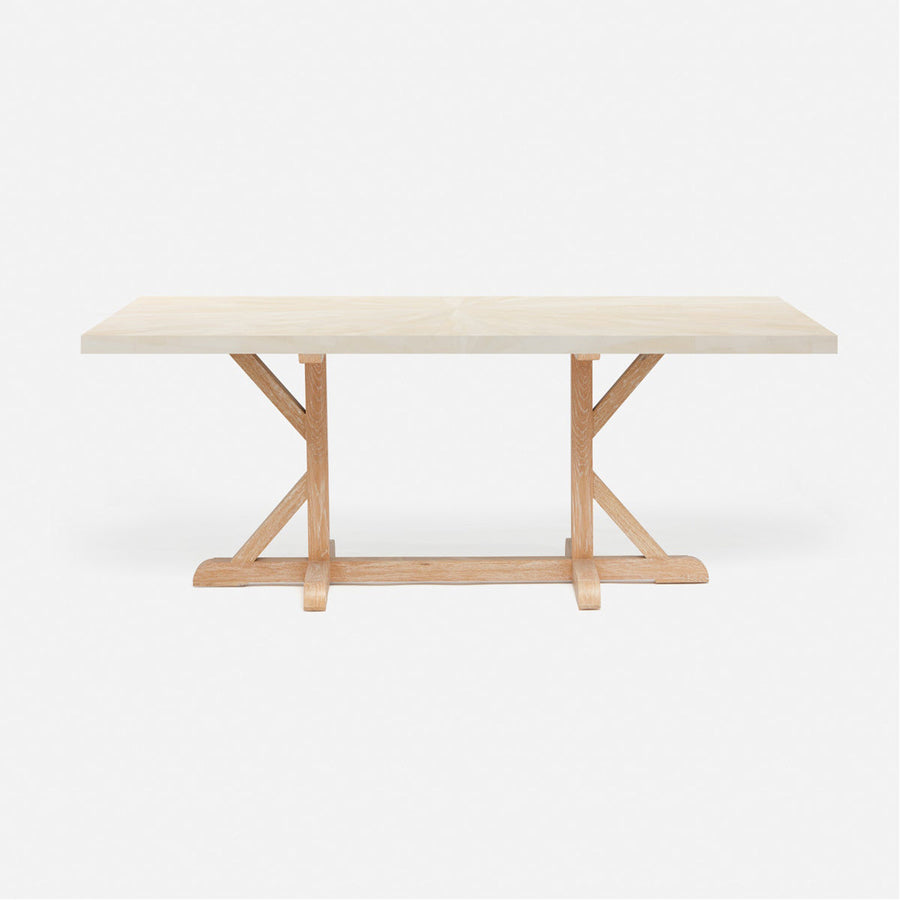 Made Goods Dane Rectangular Dining Table in Faux Horn