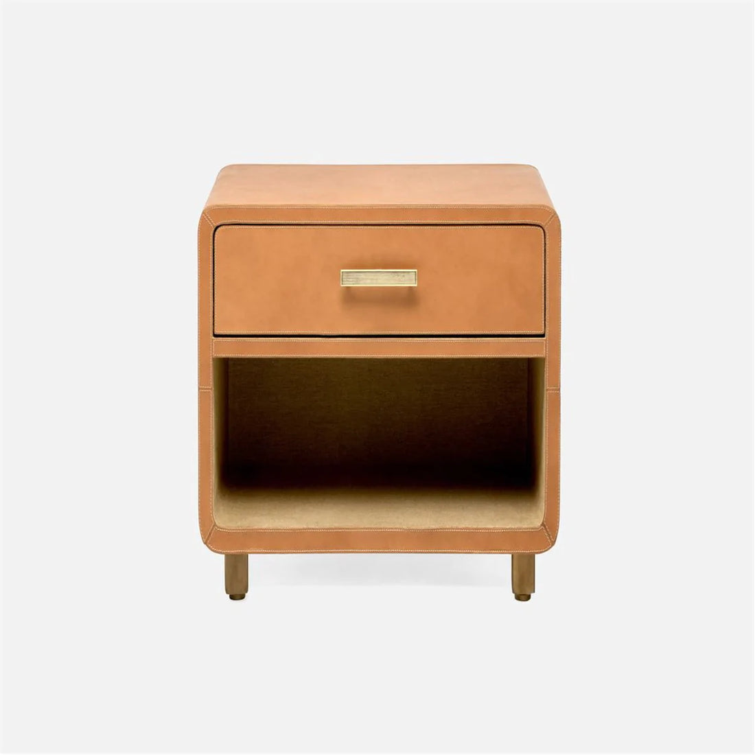 Made Goods Dante Leather 22-Inch Single Nightstand