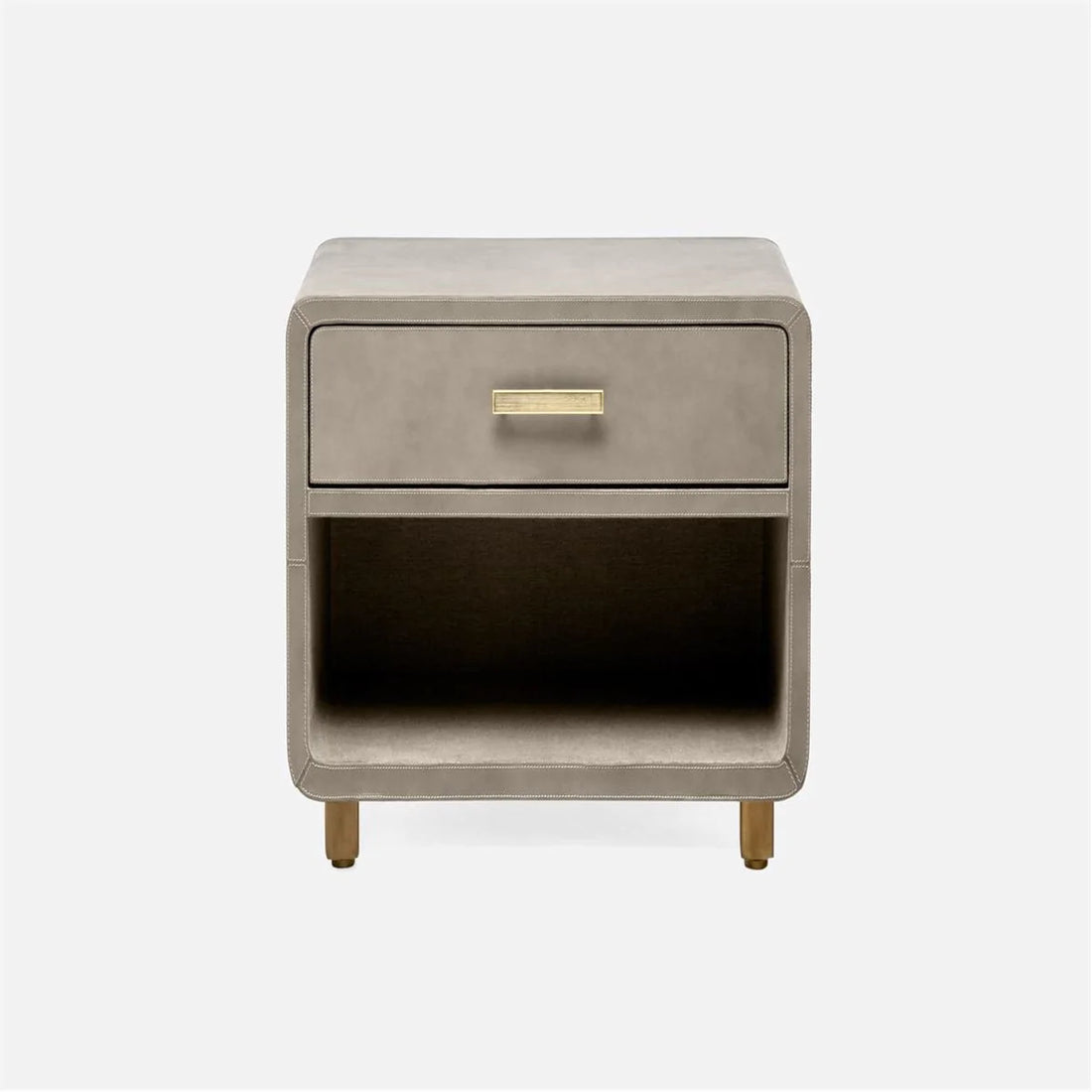 Made Goods Dante Leather 22-Inch Single Nightstand